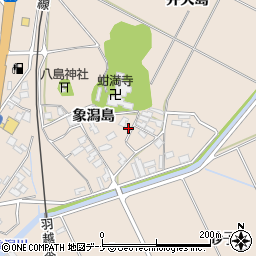 〒018-0122 秋田県にかほ市象潟町象潟島の地図