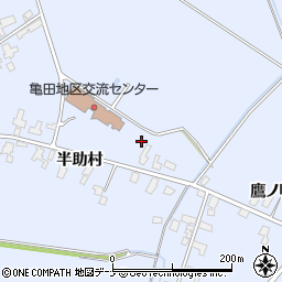 秋田県横手市増田町亀田半助村79周辺の地図