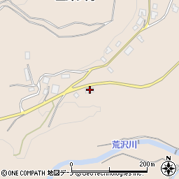 秋田県由利本荘市矢島町荒沢中針ケ岡80-4周辺の地図