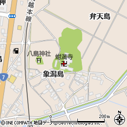 蚶満寺周辺の地図