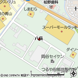 秋田県横手市十文字町仁井田八萩周辺の地図