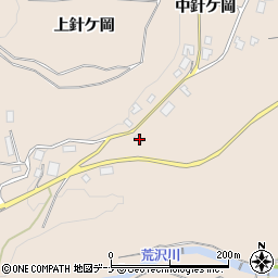 秋田県由利本荘市矢島町荒沢中針ケ岡90周辺の地図
