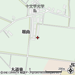 秋田県横手市十文字町仁井田堰南143周辺の地図