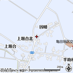 秋田県横手市増田町亀田因幡84周辺の地図
