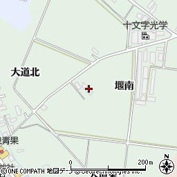 秋田県横手市十文字町仁井田堰南周辺の地図