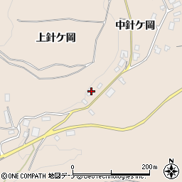 秋田県由利本荘市矢島町荒沢中針ケ岡108周辺の地図