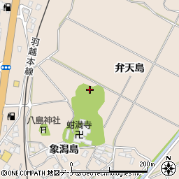 秋田県にかほ市象潟町象潟島118周辺の地図