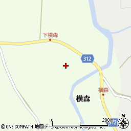 秋田県にかほ市畑野周辺の地図