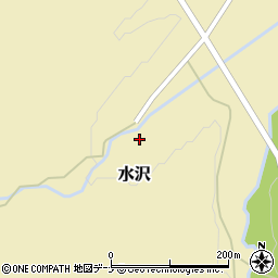 秋田県雄勝郡羽後町水沢平ノ下周辺の地図