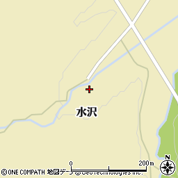 秋田県羽後町（雄勝郡）水沢（平ノ下）周辺の地図