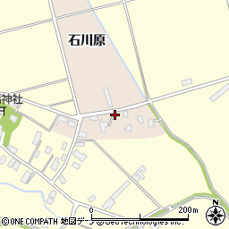 秋田県横手市十文字町鼎石川原周辺の地図