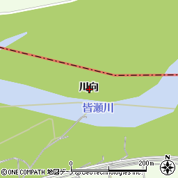 秋田県湯沢市角間川向周辺の地図