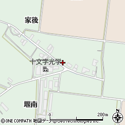 秋田県横手市十文字町仁井田家後周辺の地図