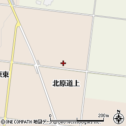 秋田県横手市増田町増田北原道上周辺の地図