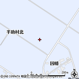 秋田県横手市増田町亀田半助村北周辺の地図