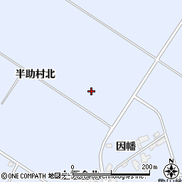 秋田県横手市増田町亀田（半助村北）周辺の地図