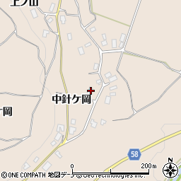 秋田県由利本荘市矢島町荒沢中針ケ岡138周辺の地図