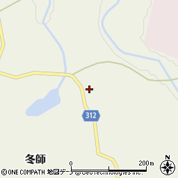 秋田県にかほ市冬師赤坂周辺の地図