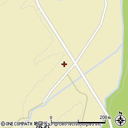 秋田県羽後町（雄勝郡）水沢（山ノ下）周辺の地図