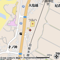 秋田県にかほ市象潟町大門先周辺の地図