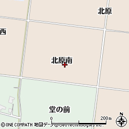 秋田県横手市増田町増田北原南周辺の地図