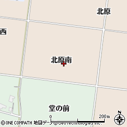 秋田県横手市増田町増田（北原南）周辺の地図