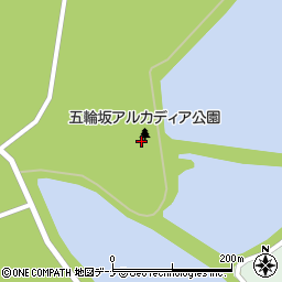 秋田県雄勝郡羽後町足田古堤上周辺の地図