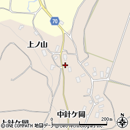 秋田県由利本荘市矢島町荒沢上ノ山3周辺の地図