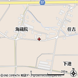 秋田県横手市十文字町鼎住吉43周辺の地図