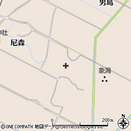 秋田県にかほ市象潟町塩焼島周辺の地図