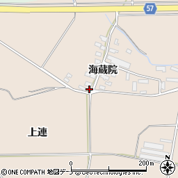 秋田県横手市十文字町鼎海蔵院25周辺の地図