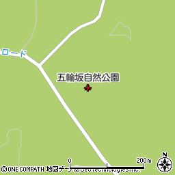 五輪坂自然公園周辺の地図