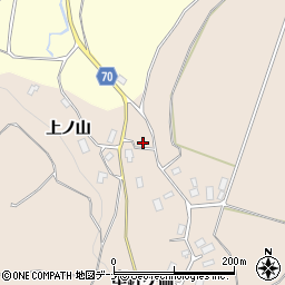 秋田県由利本荘市矢島町荒沢上ノ山8周辺の地図