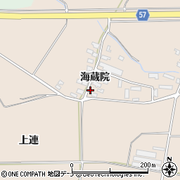 秋田県横手市十文字町鼎海蔵院2周辺の地図