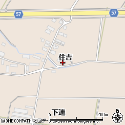 秋田県横手市十文字町鼎住吉5周辺の地図