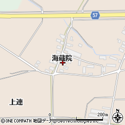 秋田県横手市十文字町鼎海蔵院3周辺の地図