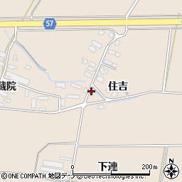 秋田県横手市十文字町鼎住吉36周辺の地図