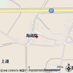 秋田県横手市十文字町鼎海蔵院5周辺の地図