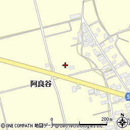 秋田県横手市十文字町佐賀会（阿良谷）周辺の地図