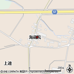 秋田県横手市十文字町鼎海蔵院4周辺の地図