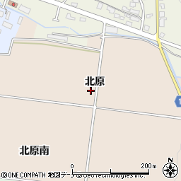 秋田県横手市増田町増田北原周辺の地図