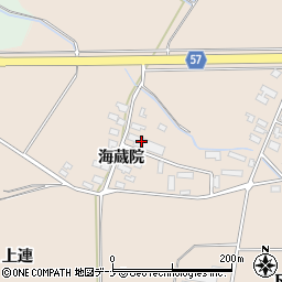秋田県横手市十文字町鼎海蔵院6周辺の地図