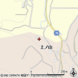 秋田県由利本荘市矢島町荒沢上ノ山29周辺の地図