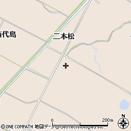 秋田県にかほ市象潟町（上二本松）周辺の地図