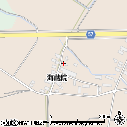 秋田県横手市十文字町鼎海蔵院10周辺の地図