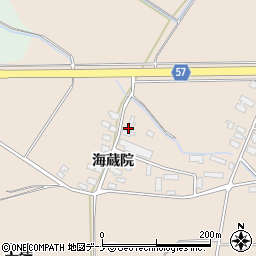 秋田県横手市十文字町鼎海蔵院11周辺の地図