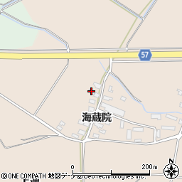 秋田県横手市十文字町鼎海蔵院20周辺の地図