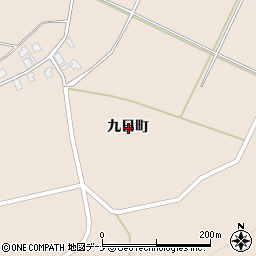 秋田県由利本荘市矢島町元町九日町周辺の地図