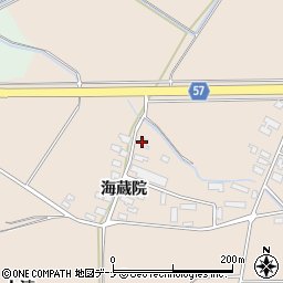秋田県横手市十文字町鼎海蔵院12周辺の地図