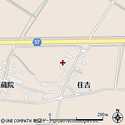 秋田県横手市十文字町鼎住吉29周辺の地図